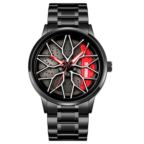 Vortec - Montre de Luxe à Cadran Tournant Inspirée du Sport Automobile