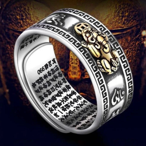 BAGUE DE RICHESSE & DE PROTECTION LUCKY FENG SHUI PXIU